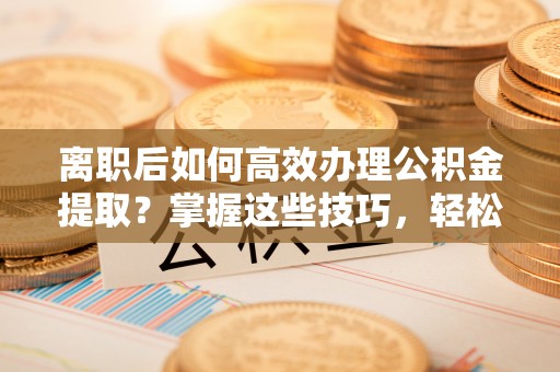 朴子离职后如何高效办理公积金提取？掌握这些技巧，轻松搞定！