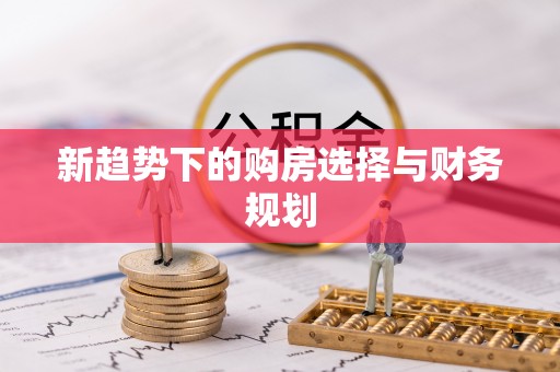 朴子新趋势下的购房选择与财务规划