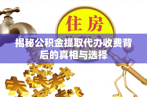 朴子揭秘公积金提取代办收费背后的真相与选择