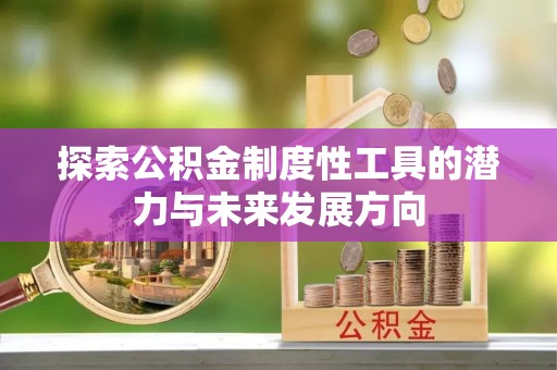 朴子探索公积金制度性工具的潜力与未来发展方向
