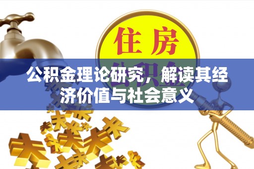 朴子公积金理论研究，解读其经济价值与社会意义