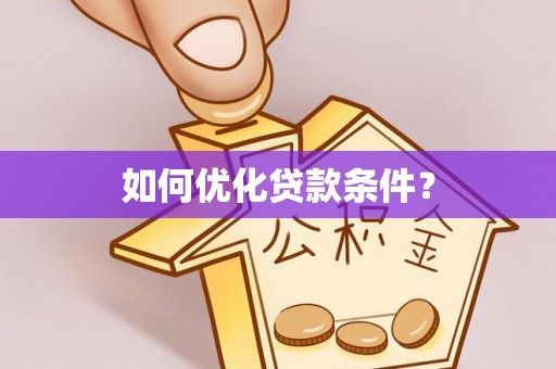 朴子如何优化贷款条件？