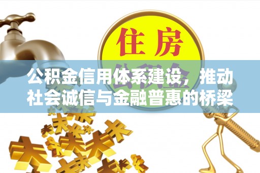 朴子公积金信用体系建设，推动社会诚信与金融普惠的桥梁