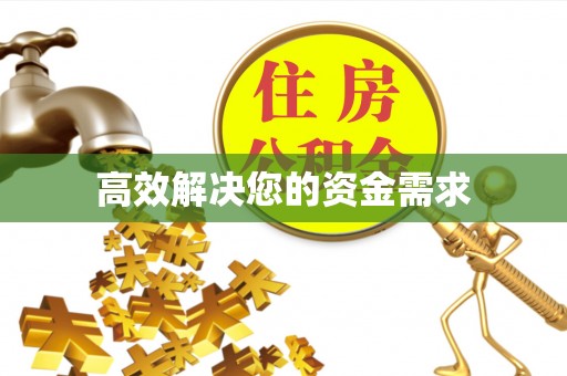 朴子高效解决您的资金需求