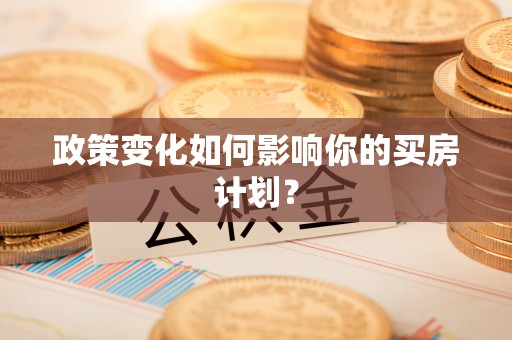 朴子政策变化如何影响你的买房计划？