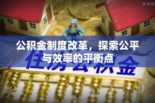 朴子公积金制度改革，探索公平与效率的平衡点