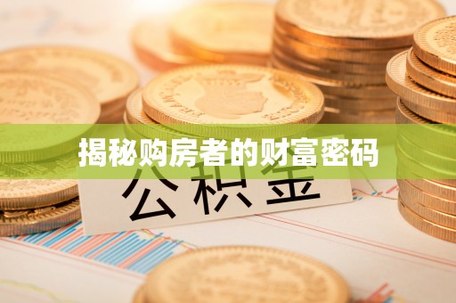 朴子揭秘购房者的财富密码