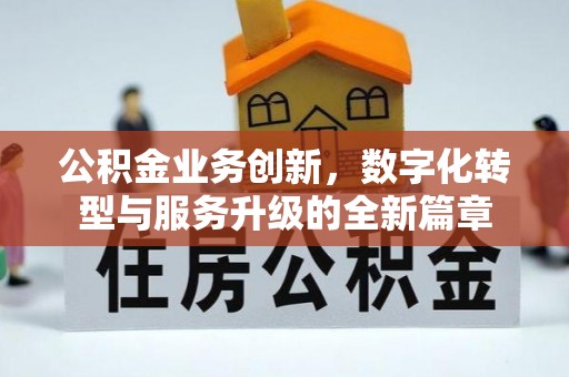 朴子公积金业务创新，数字化转型与服务升级的全新篇章
