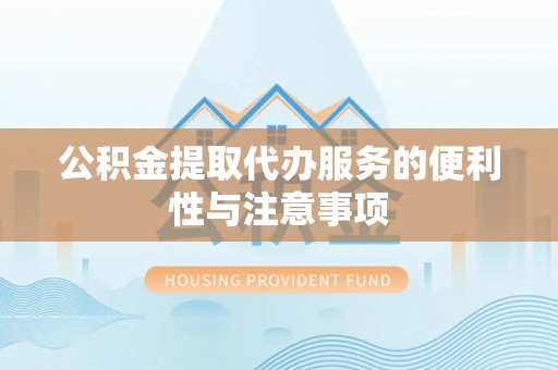 朴子公积金提取代办服务的便利性与注意事项