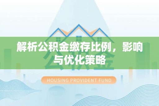 朴子解析公积金缴存比例，影响与优化策略