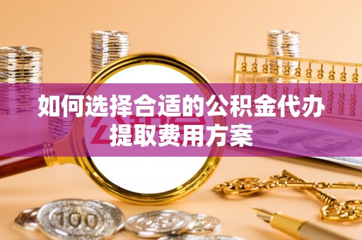 朴子如何选择合适的公积金代办提取费用方案