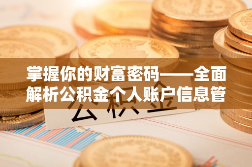 朴子掌握你的财富密码——全面解析公积金个人账户信息管理与优化