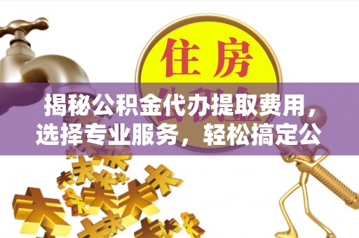 朴子揭秘公积金代办提取费用，选择专业服务，轻松搞定公积金提取