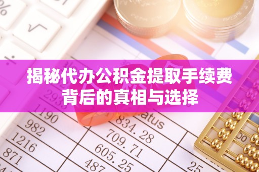 朴子揭秘代办公积金提取手续费背后的真相与选择