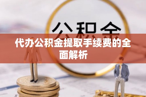 朴子代办公积金提取手续费的全面解析