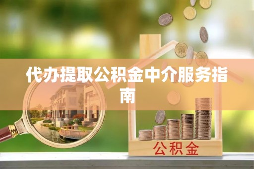 朴子代办提取公积金中介服务指南