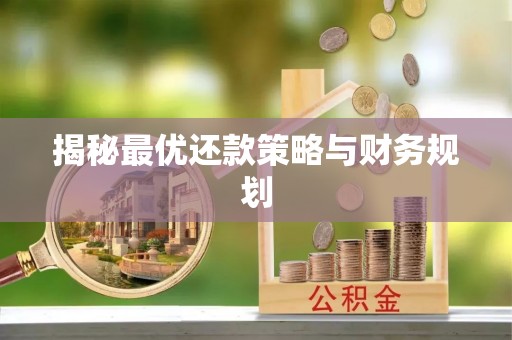 朴子揭秘最优还款策略与财务规划