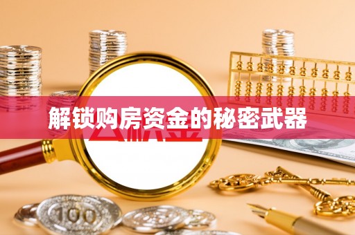 朴子解锁购房资金的秘密武器