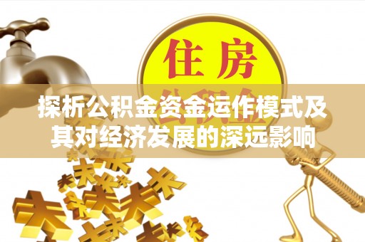 朴子探析公积金资金运作模式及其对经济发展的深远影响